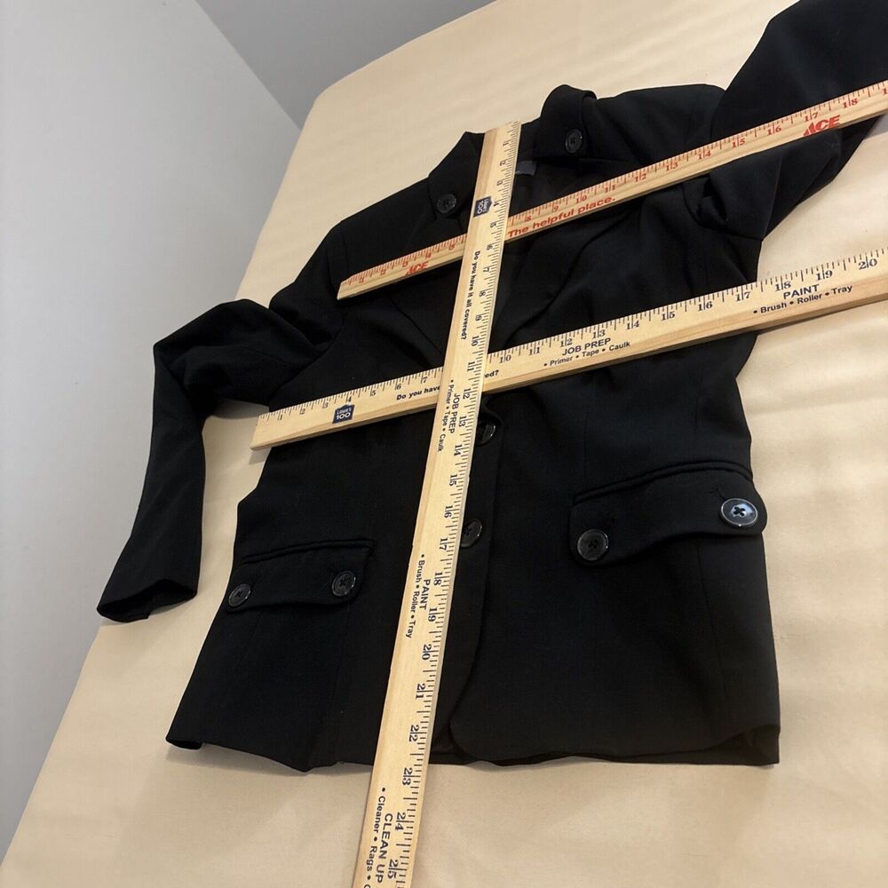 George Design By Mark Eisen Suits Women's Size 6 Black Collar 2 Flap Pocket - Picture 7 of 10